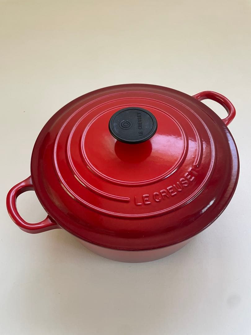 LE CREUSET 両手鍋 24cm レッド