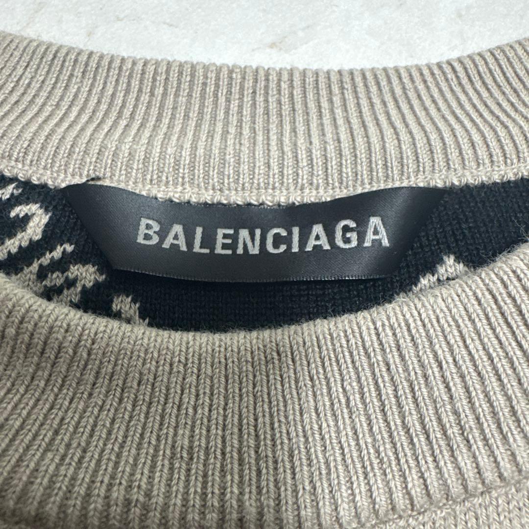 BALENCIAGA ロゴ　オーバーサイズセーター　バレンシアガ