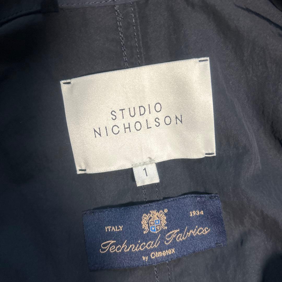 スタジオニコルソンモッズコートダークネイビー
