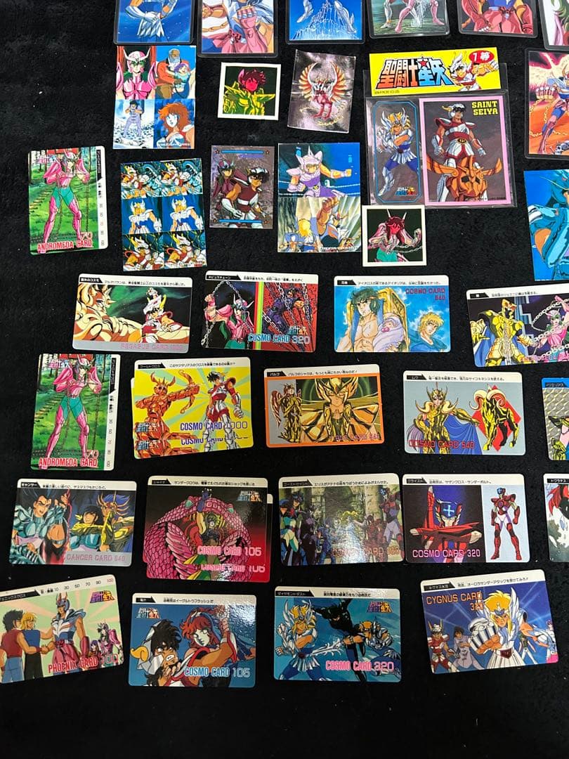 聖闘士星矢 PPカード　ラミネートカード　シール　当時物　レトロ