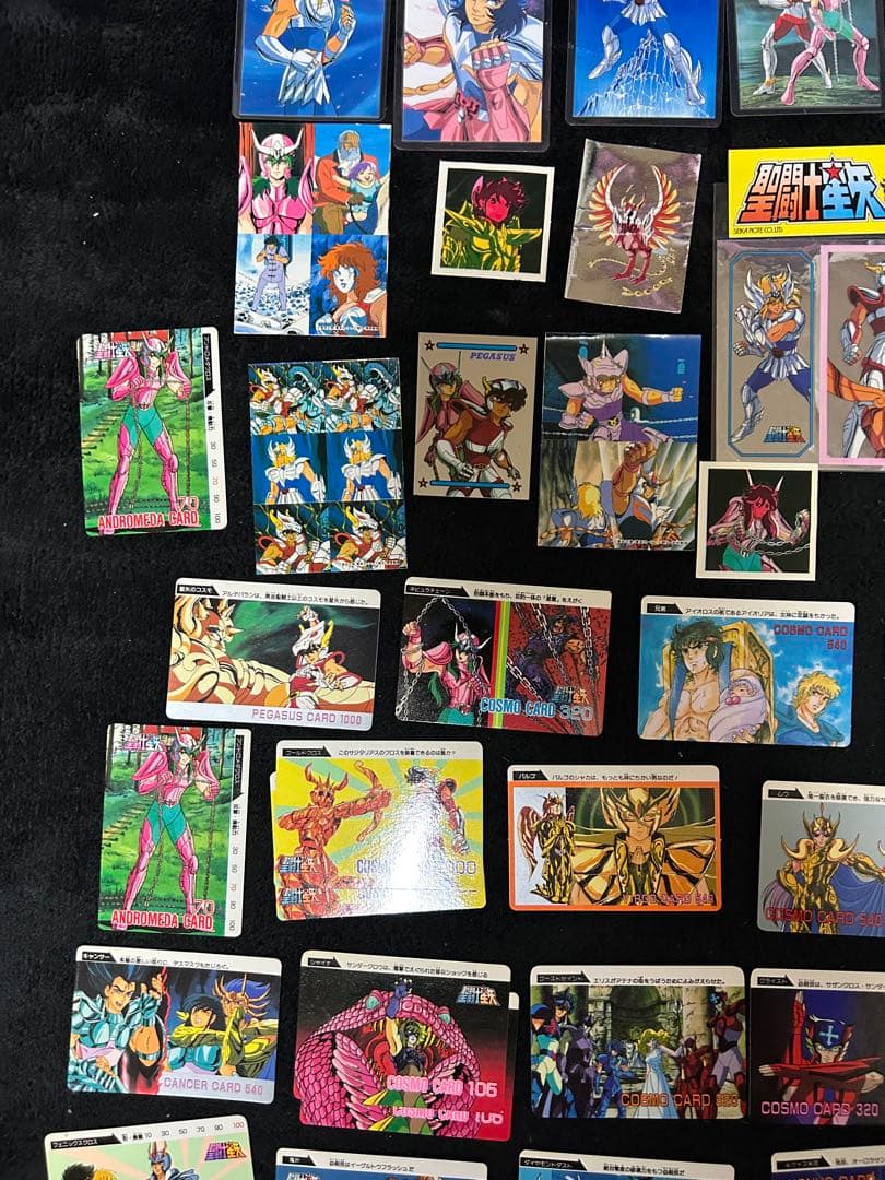 聖闘士星矢 PPカード　ラミネートカード　シール　当時物　レトロ