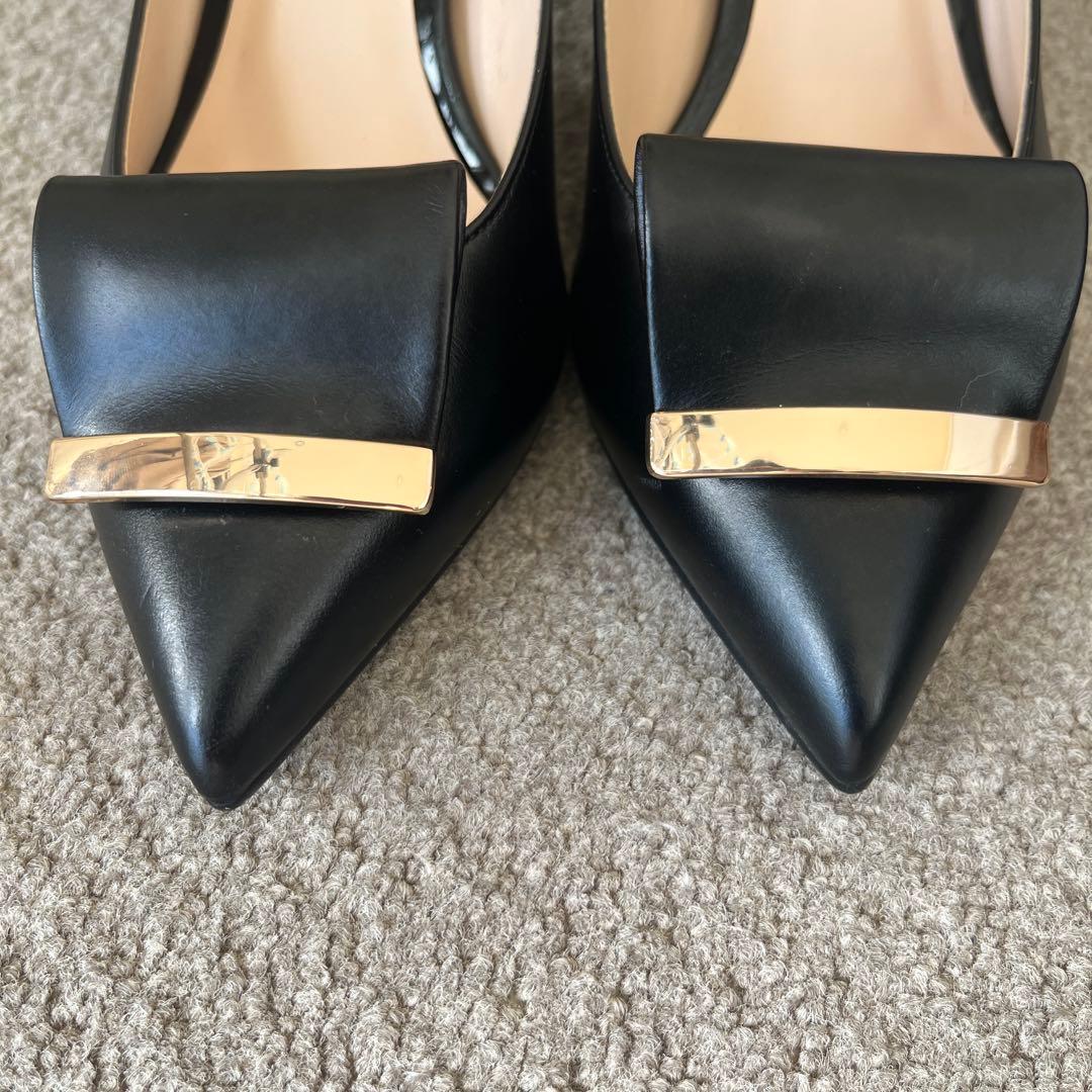 パンプス　ダイアナ　新品未使用　23センチ　黒