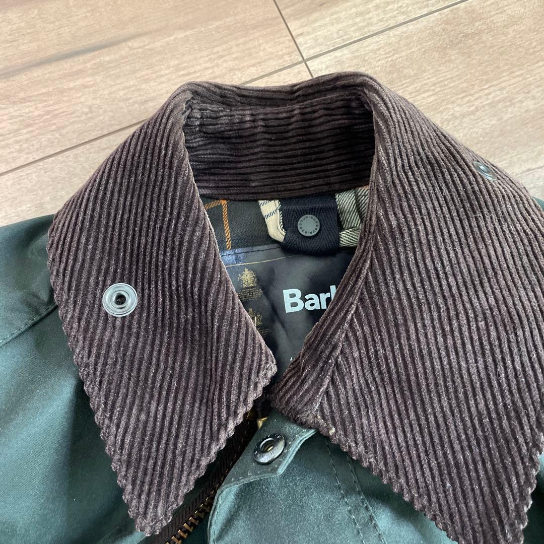 Barbour ビデイル オイルドジャケットセージ　ピンバッジ付き
