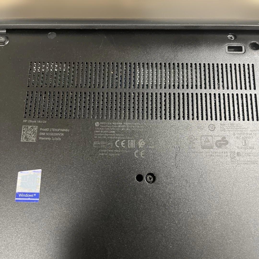 HP ZBook Intel Core i7 7th Gen 本体　ジャンク