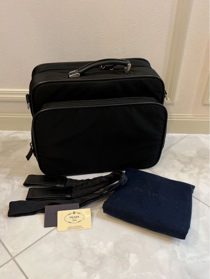 PRADA ビジネスバッグ 2way ショルダーバッグ ブラック ナイロン