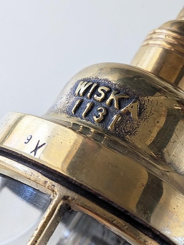 K*y様 ビンテージ WISKA マリンランプ2 工業系 船舶 カフェ