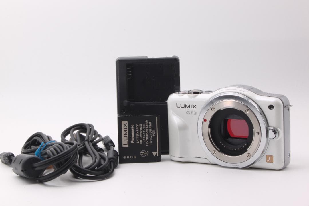 【美品】LUMIX GF3 ミラーレス一眼 ホワイト BODY