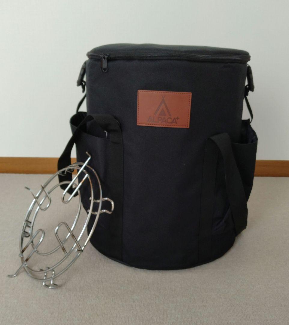 アルパカストーブ TS-77 専用バッグ＋反射板＋五徳付 黒 小型石油ストーブ