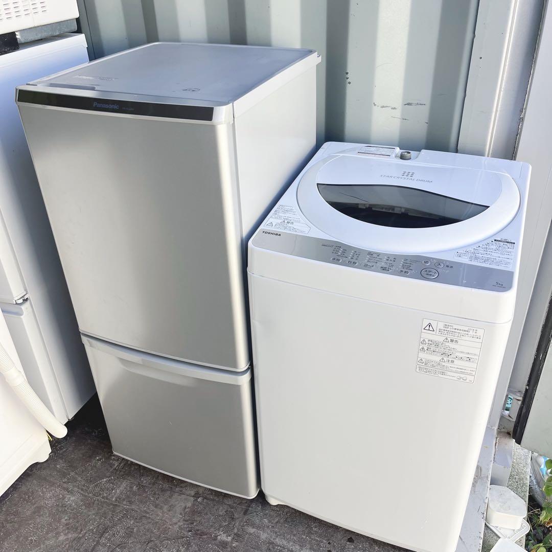 300取付無料！パナソニックスタイリッシュシルバー冷蔵庫・東芝洗濯機セット