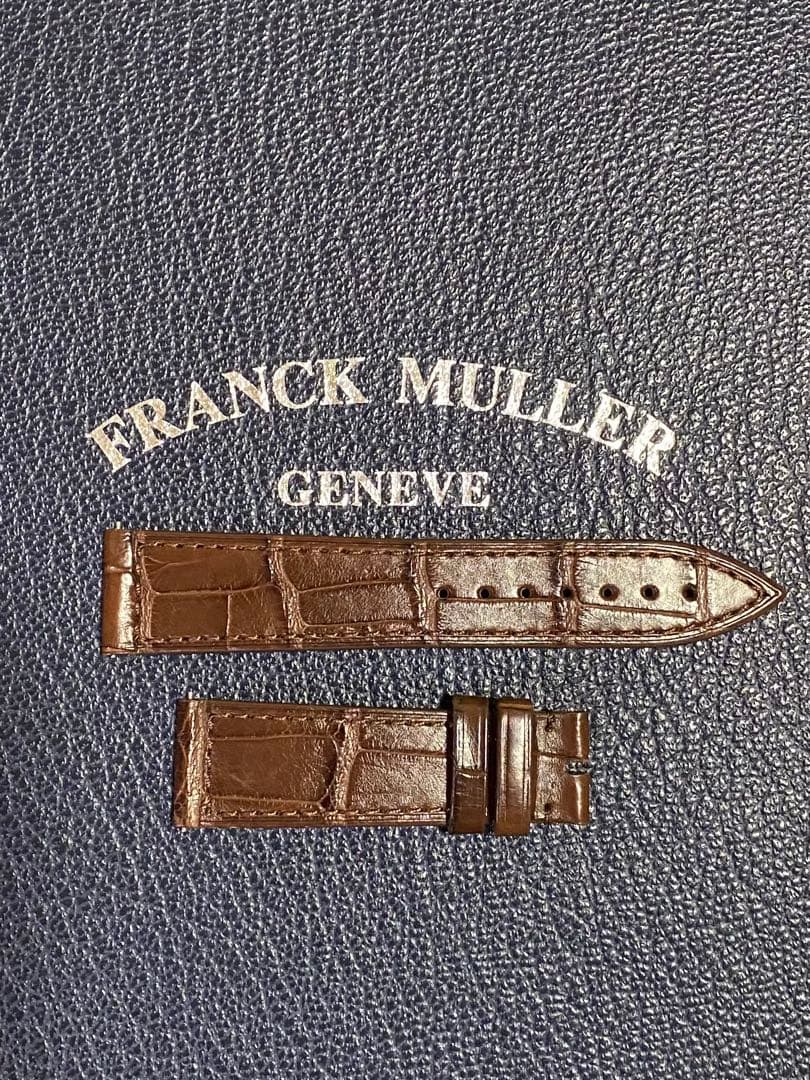 18mm フランクミュラー 純正 ブラウン ストラップ ベルト