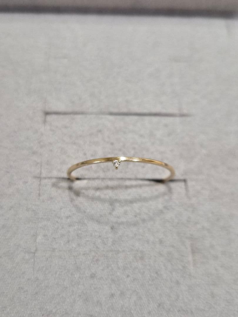 新品未使用・ete【ONLINELimited] K10YGダイヤモンドリング