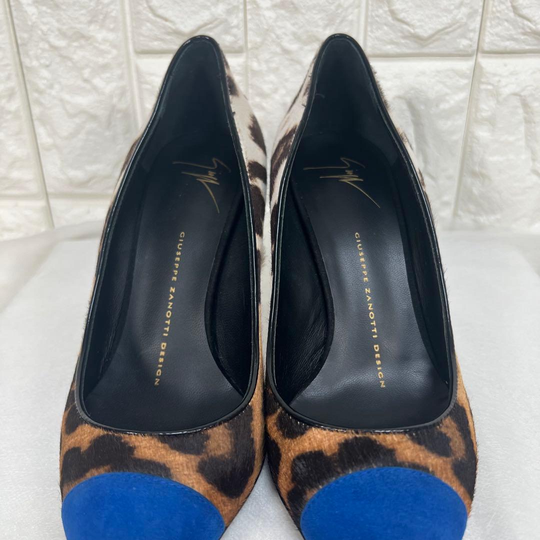 未使用/美品♡GIUSEPPE ZANOTTI レオパード　ハラコパンプス