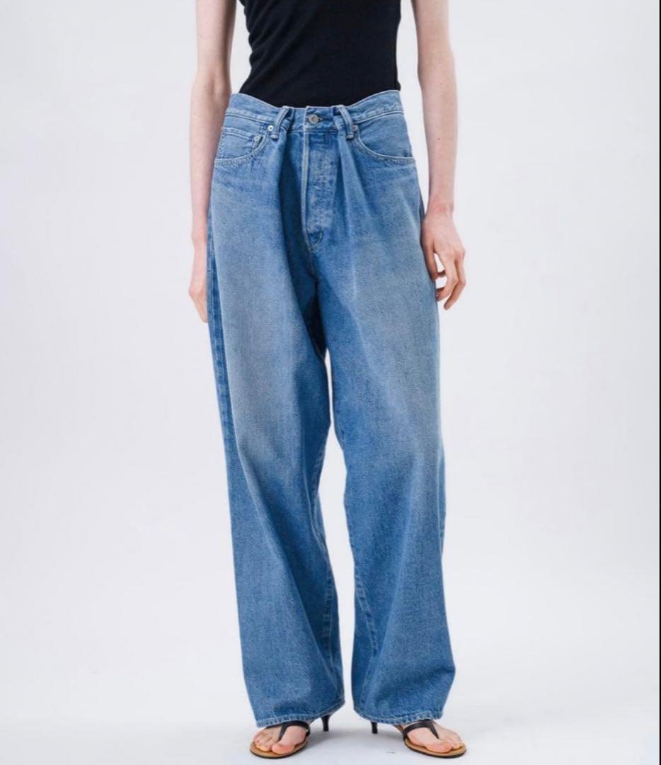 stunning lure KURO iro クロスワイドデニムパンツ