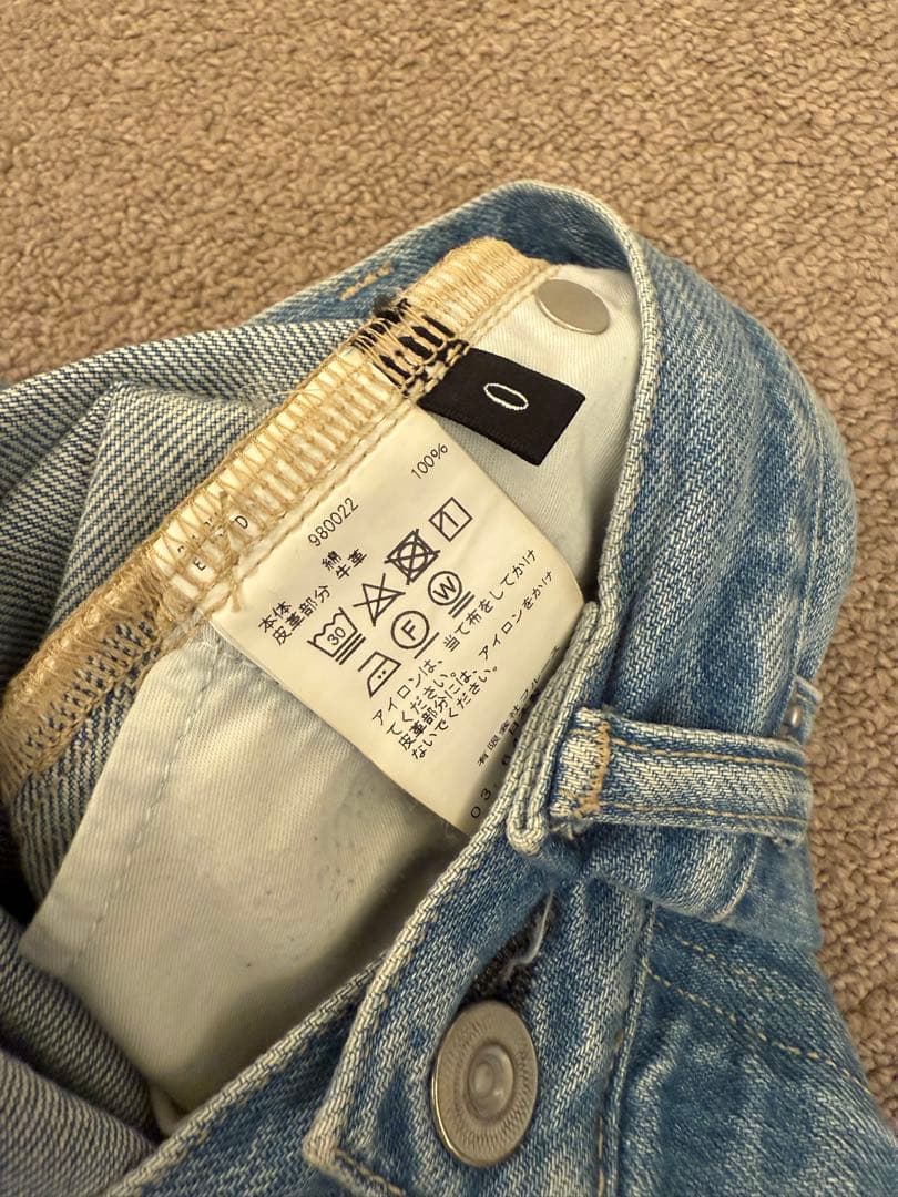 stunning lure KURO iro クロスワイドデニムパンツ