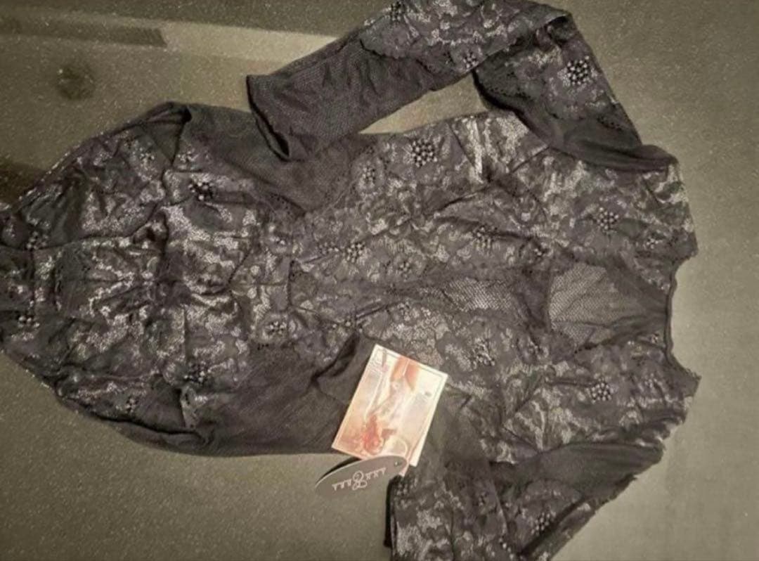 仮専用【ANNEBRA Venice黒レーステディ+ベロアショーツ】アンブラ