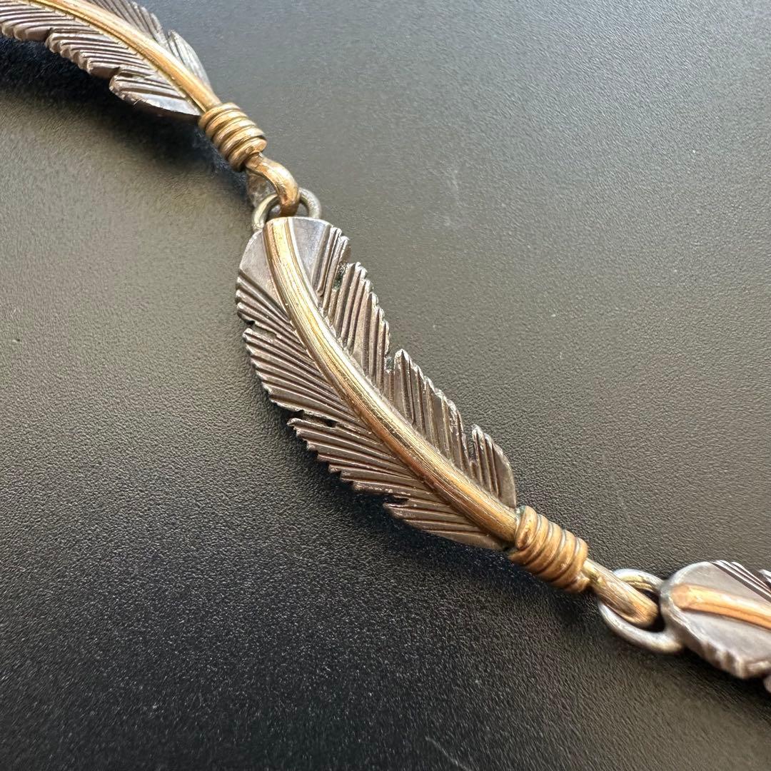 Navajo Harvey Mace 4連フェザーブレスレット