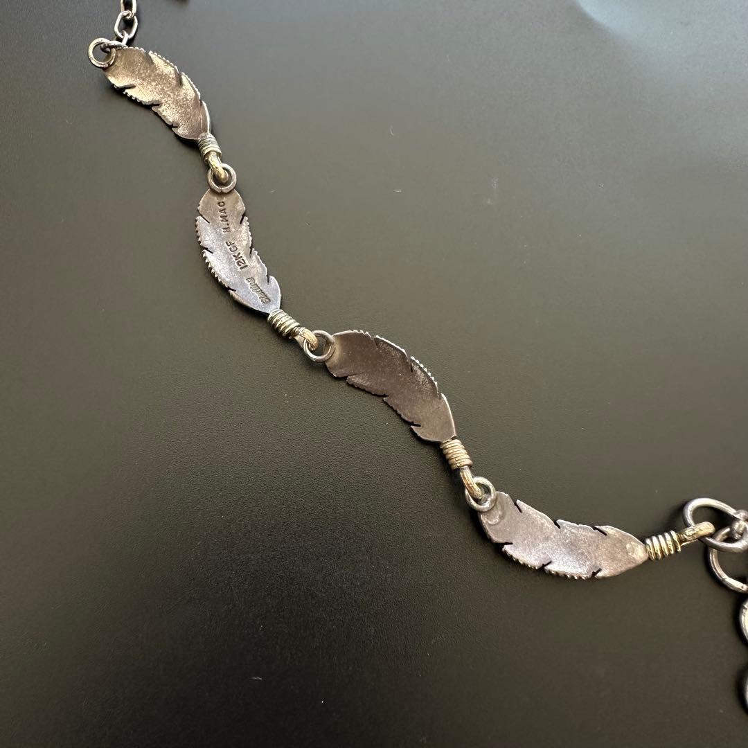 Navajo Harvey Mace 4連フェザーブレスレット