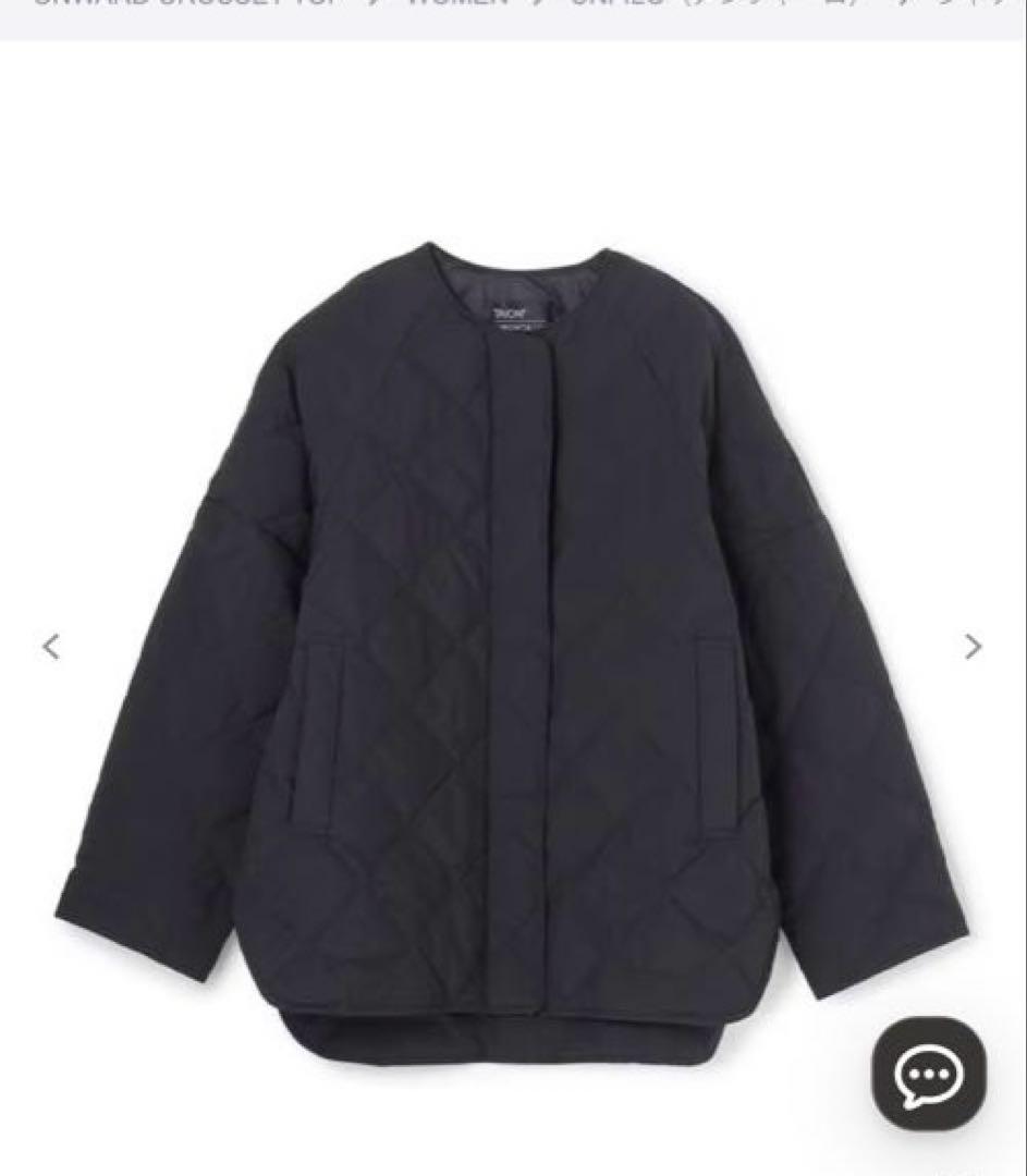 UNFILO TAIONコラボ　キルティング　ブルゾン　ブラック　S