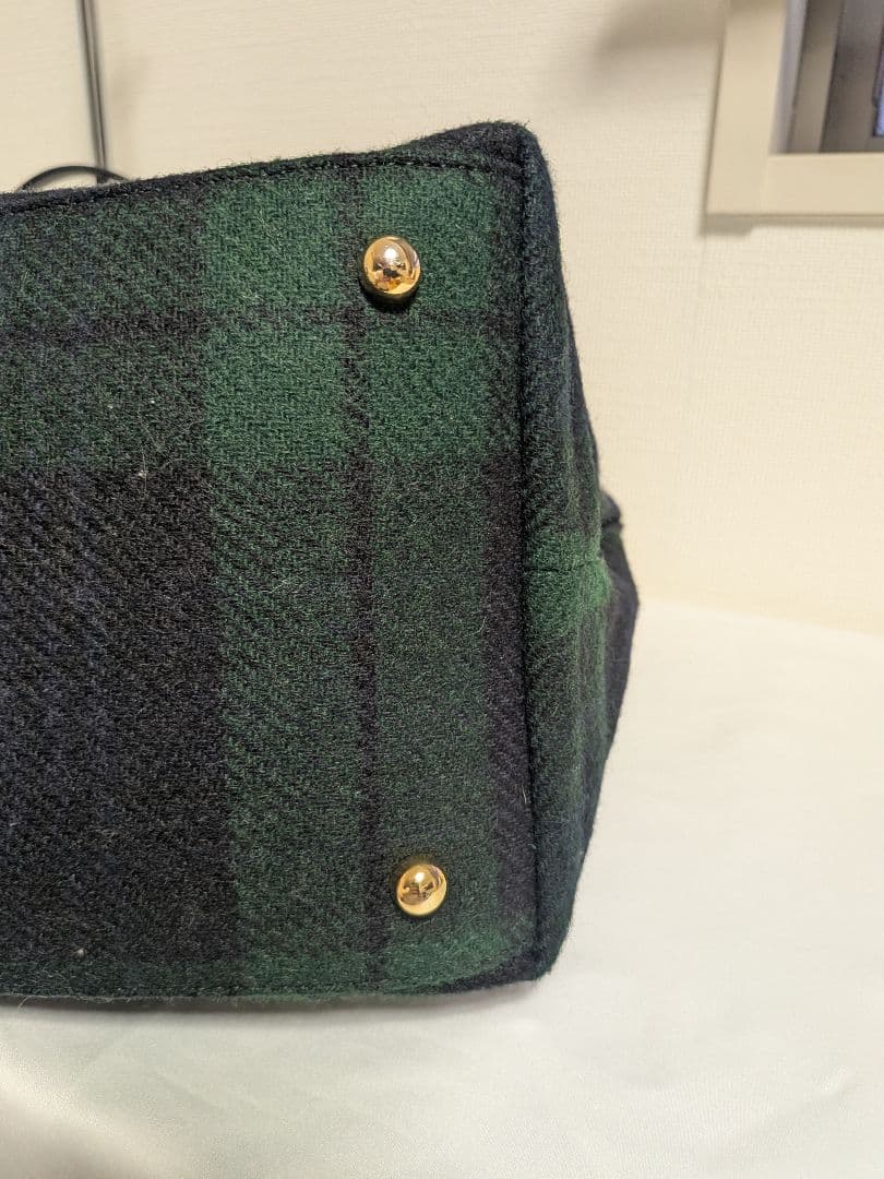 美品　Brooks Brothers ウール　タータン　トートバッグ