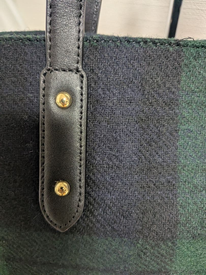 美品　Brooks Brothers ウール　タータン　トートバッグ