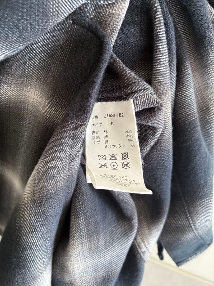 Maison MIHARA YASUHIRO フード付き チェックシャツ