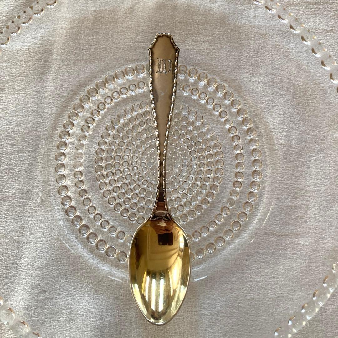 純銀　鍍金　Tiffany スプーンMarquise