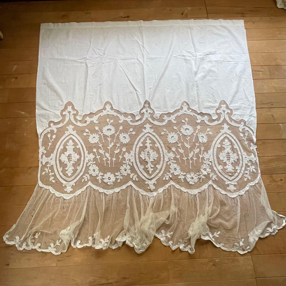 フランスアンティーク　レースカーテン