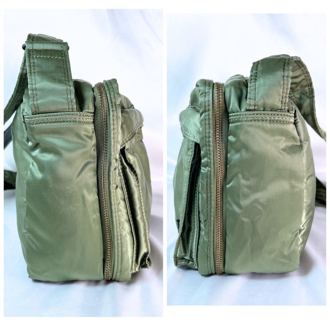 PORTER ポーター タンカー ショルダーバッグ 2層 セージグリーン