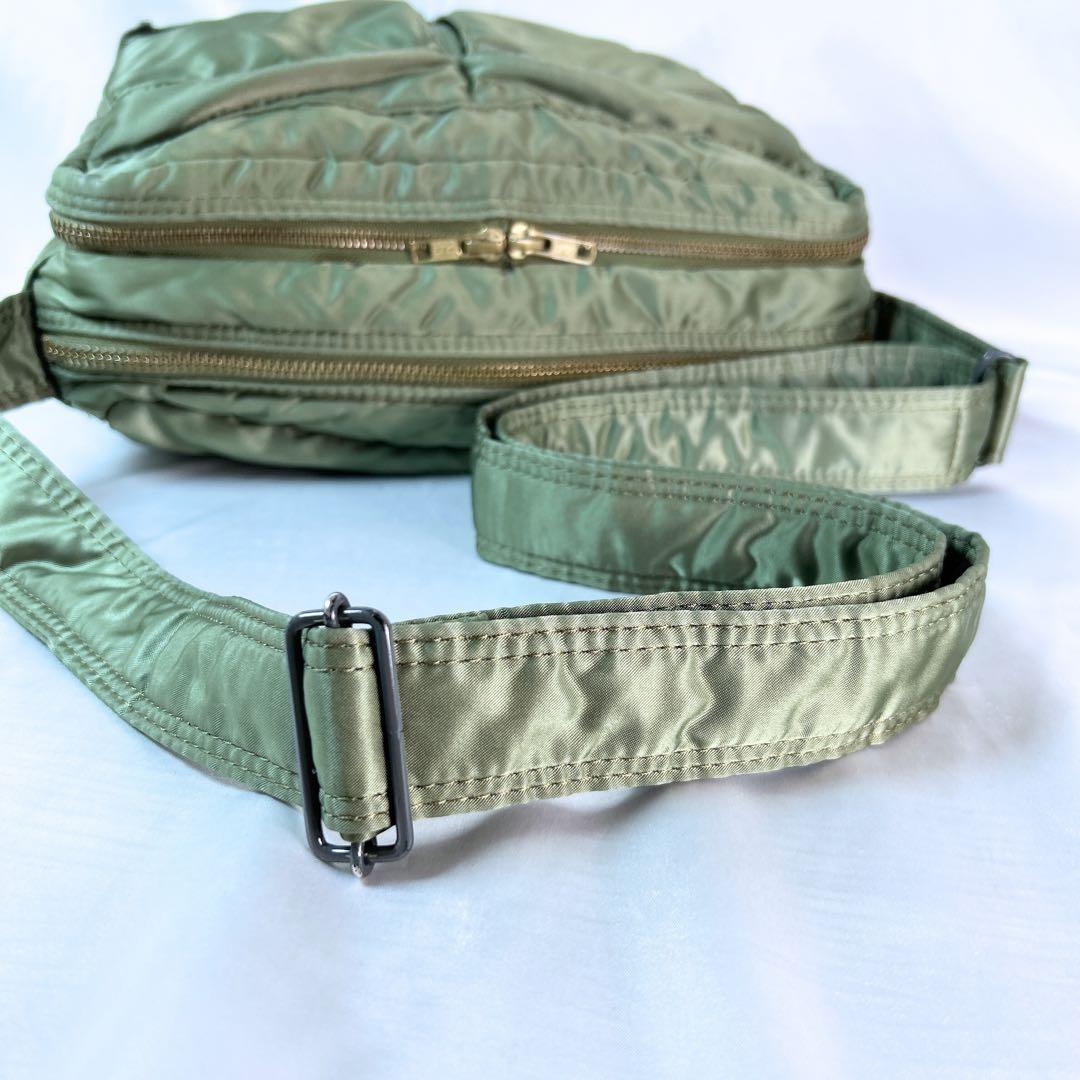 PORTER ポーター タンカー ショルダーバッグ 2層 セージグリーン