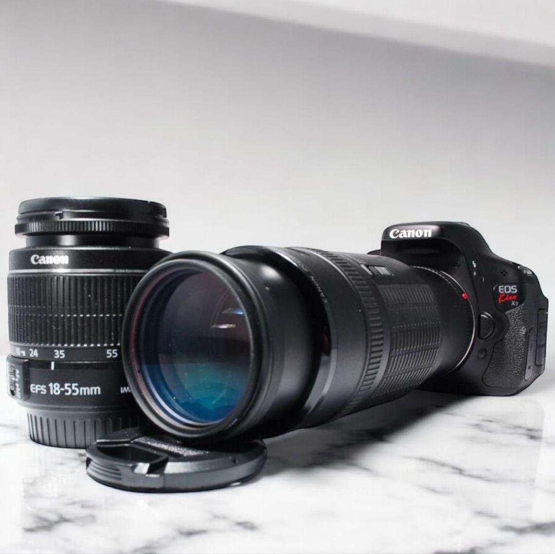 ♥買い足し不要❤️キャノン KISS X5 一眼レフカメラ 超望遠レンズ付