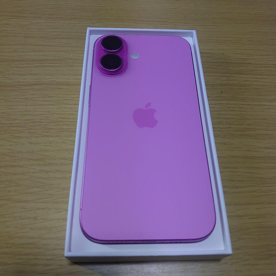 【美品】 Apple iPhone 16 128GB ピンク MYDDT3J/A