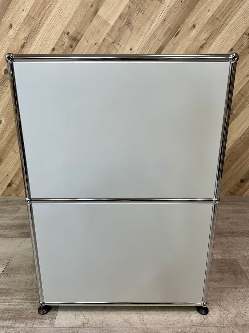 USM Haller　ハラー　1列 2段　キャビネット ライトグレー ①