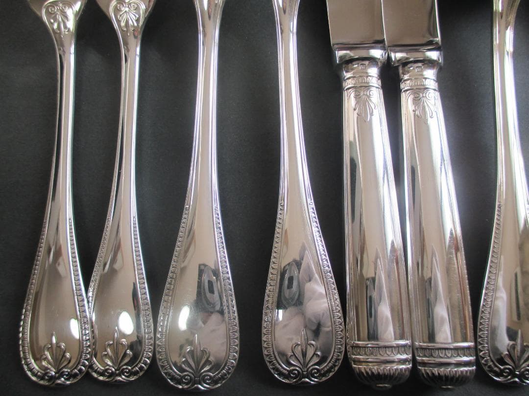 極美品☆仏蘭西高級銀器☆クリストフルシルバー カトラリー１０本セット　マルメゾン