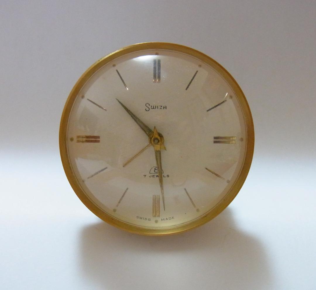 スイス製 機械式時計　置時計　SWIZA　稼動品（出品1）