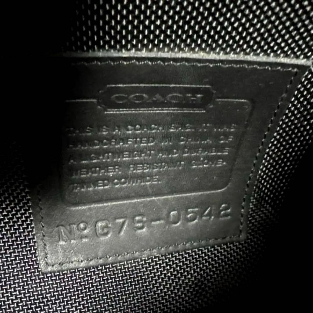 コーチold coachブラックレザービジネスバッグ　40×29×10 大きめ