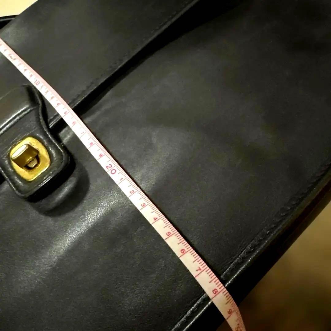 コーチold coachブラックレザービジネスバッグ　40×29×10 大きめ