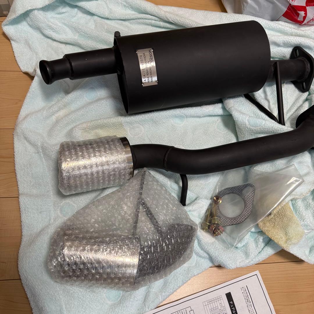 ハスラー用　エイトデザイン　マフラー　アタッチメント付き　MR31 NA用