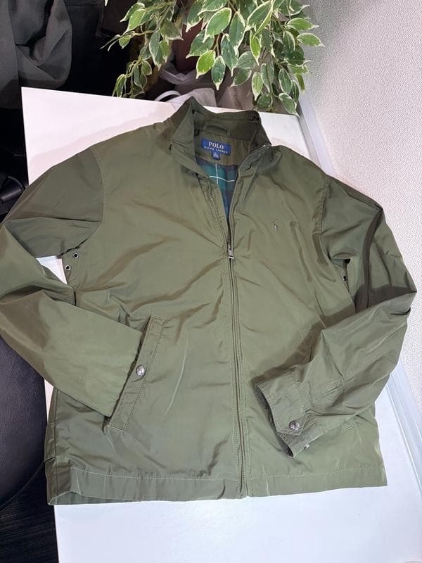 美品☆ポロ ラルフローレン　ジップアップナイロンジャケット　スイングトップ　M