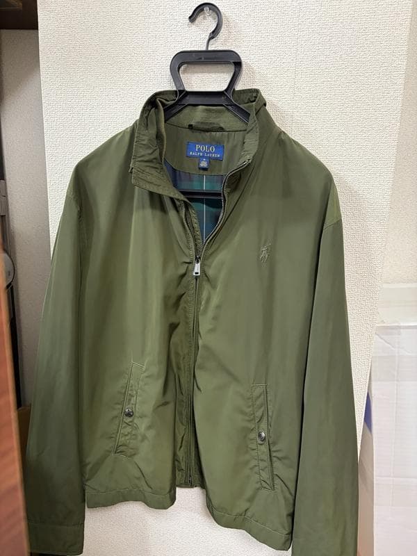 美品☆ポロ ラルフローレン　ジップアップナイロンジャケット　スイングトップ　M