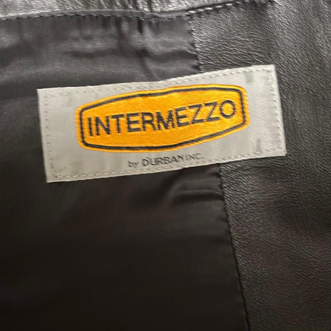 【おさる】INTERMEZZO ダーバン　カーコート　羊革　XL オーバー