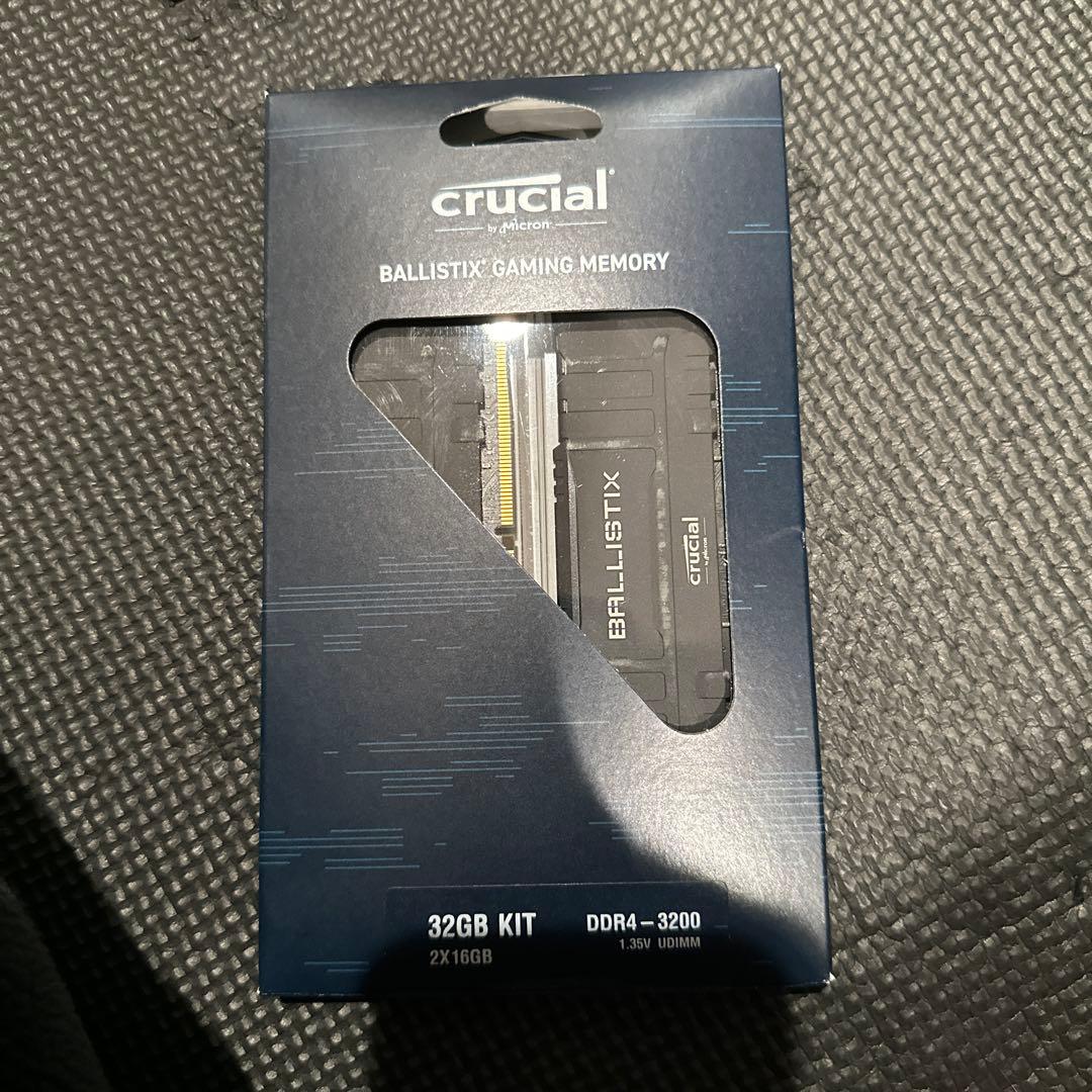 crucial DDR4-3200 16GB×2 (計32GB)