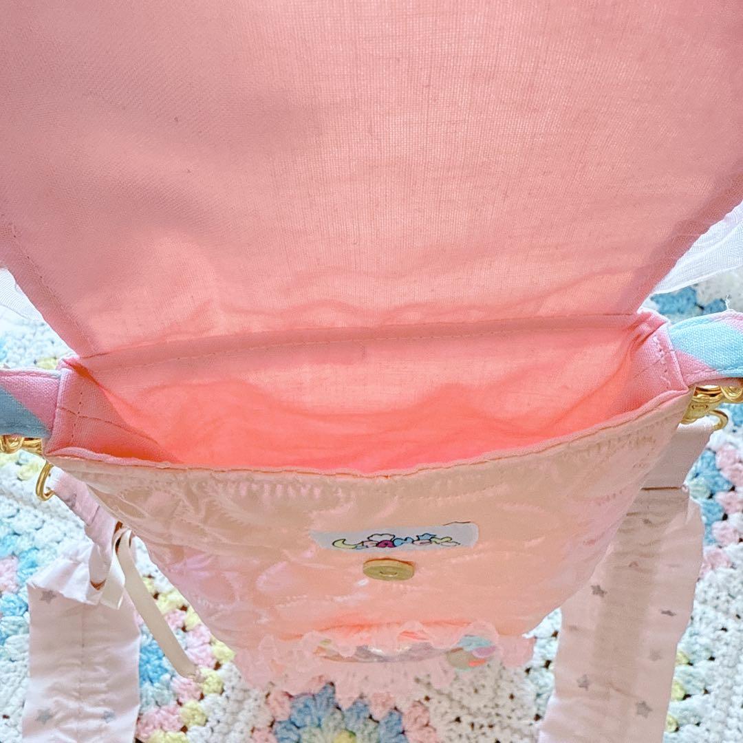 サコッシュ⭐︎BABYくまちゃん ドロストショルダーストラップ付き