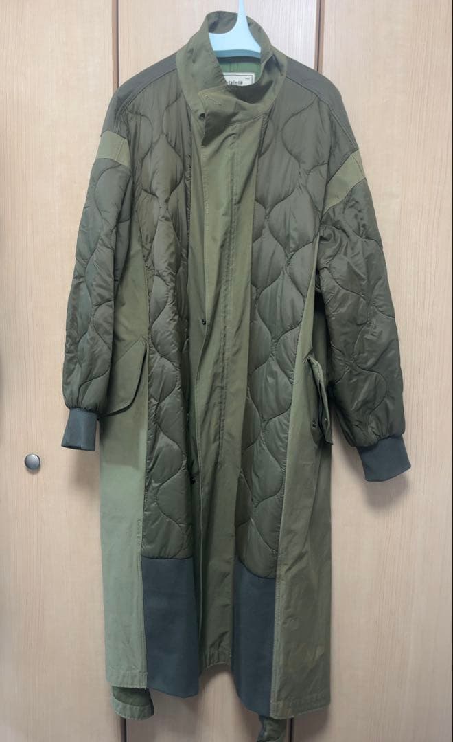 etsinta エシンタ　切替マキシミリタリーコート　カーキ