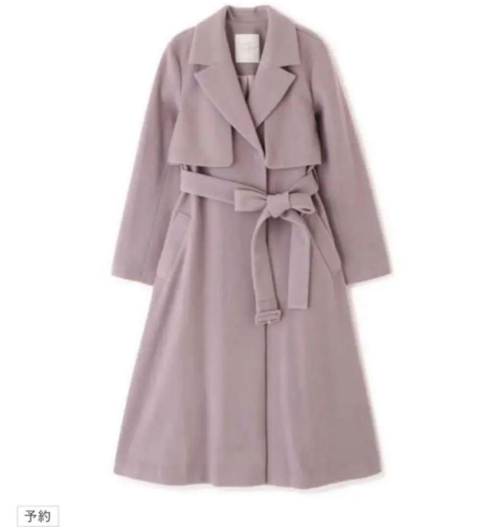 ジルバイジルスチュアート　ライトモッサウールトレンチコート　モカ