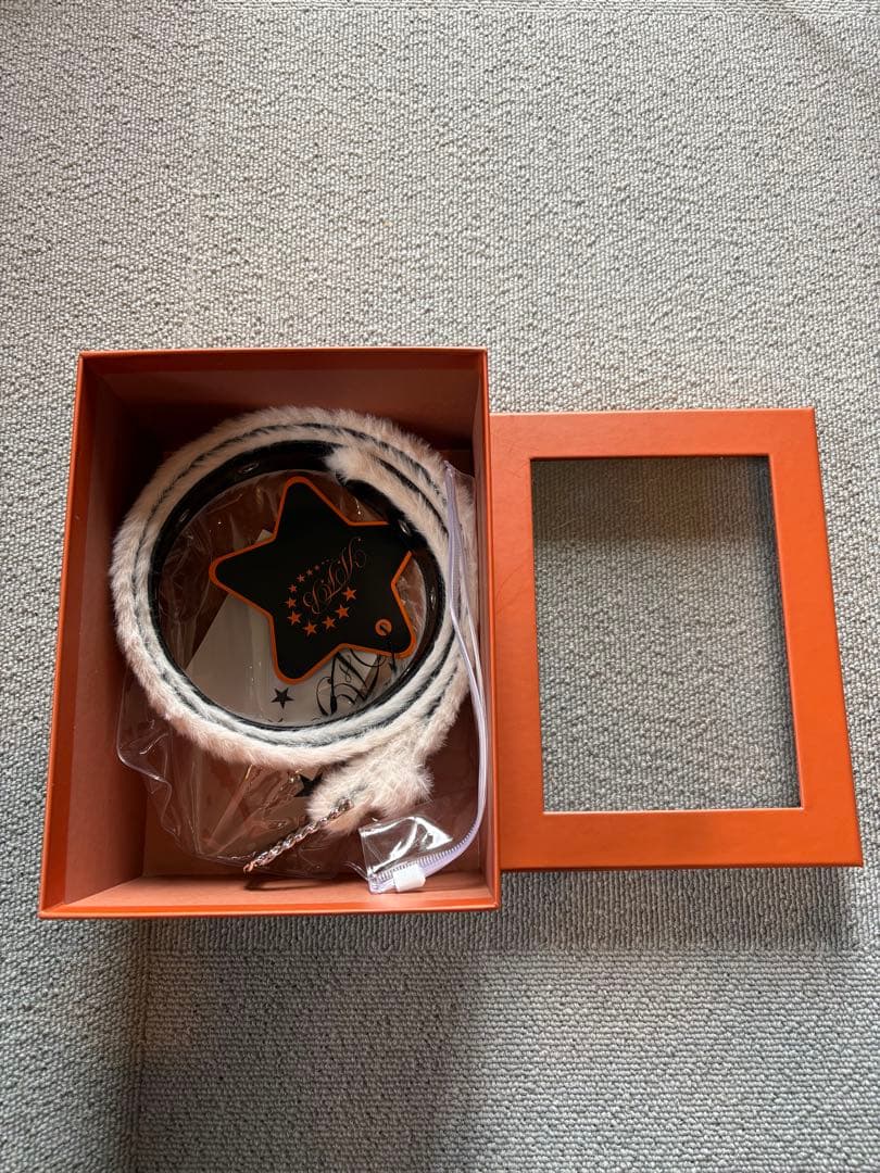 AFB FUR BELT ファー　ベルト白　ホワイト