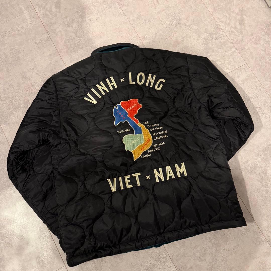 Houston ベトジャン リバーシブル 中綿 キルティング ベロア