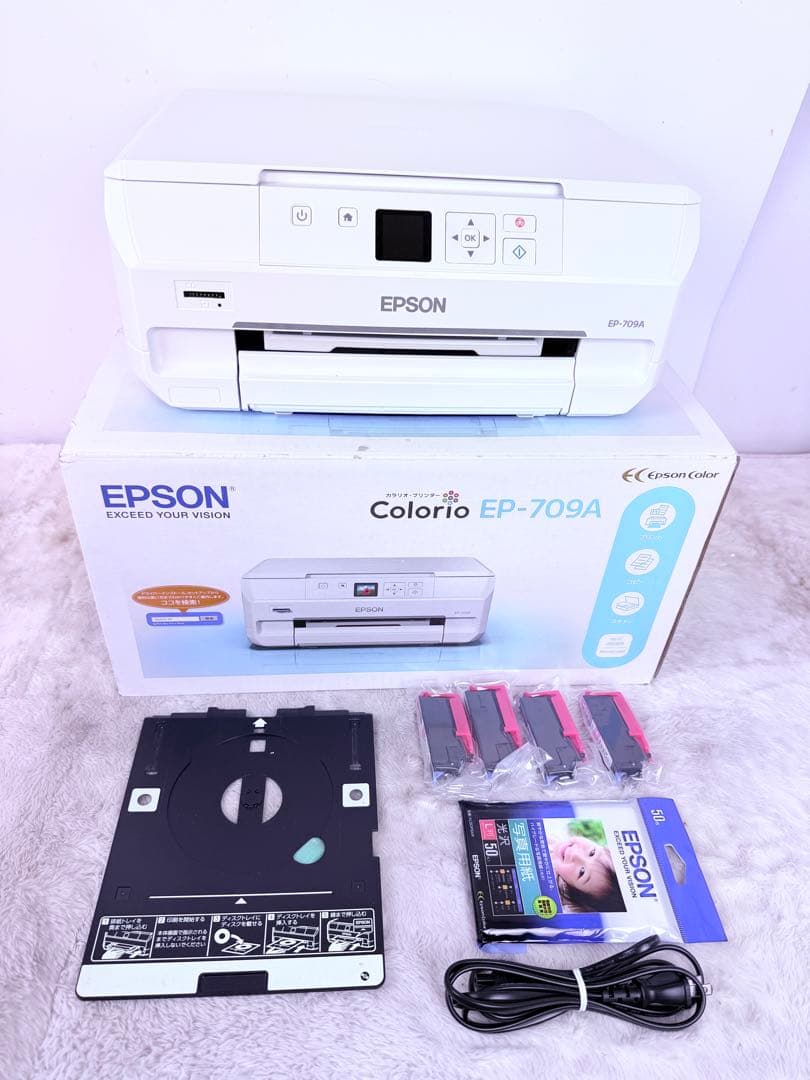 美品 EPSON EP-709A 複合プリンター Wi-Fi CD/DVD印刷