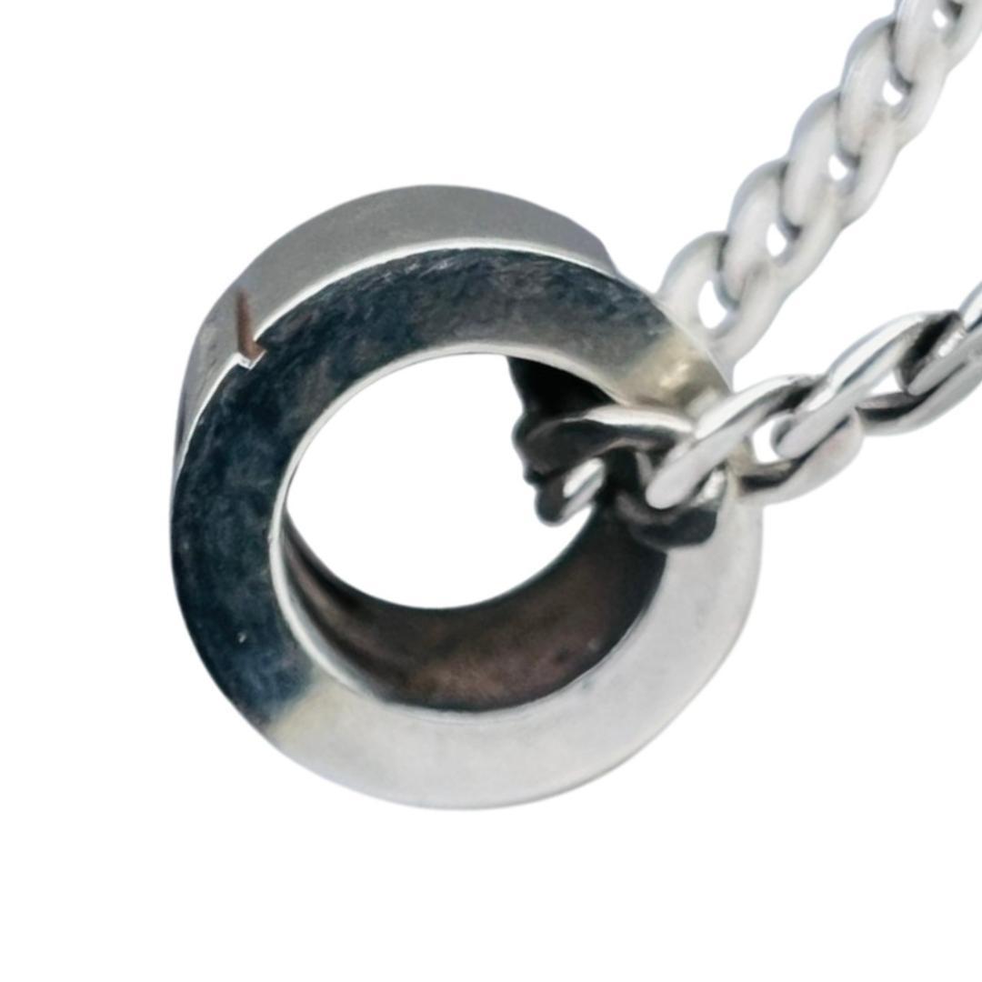 【美品】GUCCI カットアウト Gリングネックレス 喜平 シルバー ペンダント