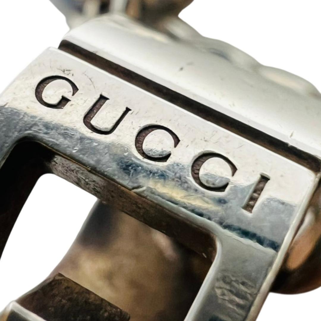【美品】GUCCI カットアウト Gリングネックレス 喜平 シルバー ペンダント