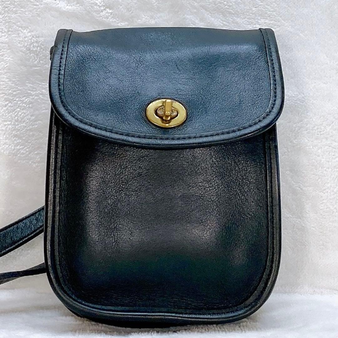 ✨美品✨COACH ショルダーバッグ スモールサイドバック ターンロック 金具
